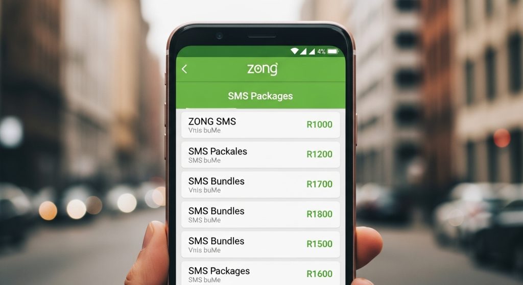 Zong SMS Packages